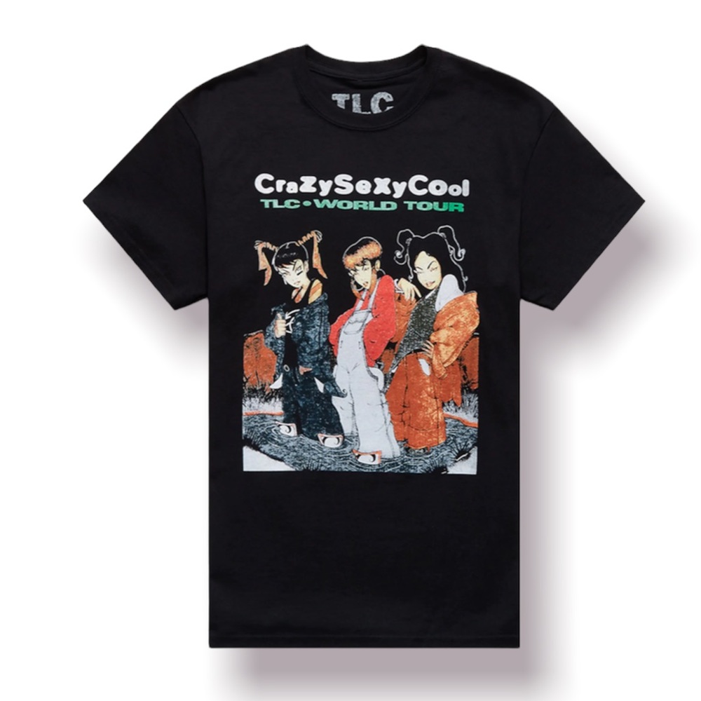PACSUN TLC CrazySexyCool World Tour Graphic Band Tee